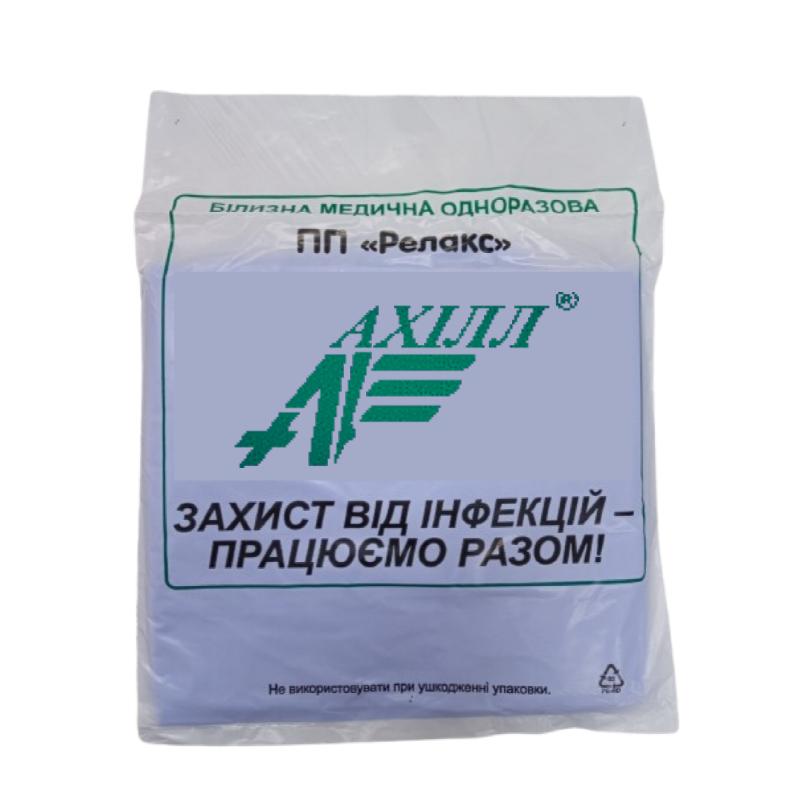 Покриття 160х240cm(см), з адгезивною смугою по короткому краю, СМС 35g/m2(г/м2), стерильне, одноразового використання, ТМ «АХІЛЛ»